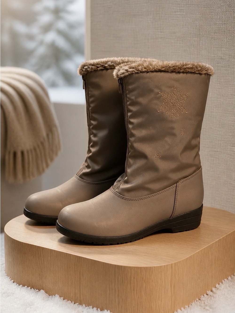 Gray Winter Boots Size 8